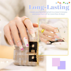 Beetles LED/UV curing lamp image highlighting quick at-home nail curing.
