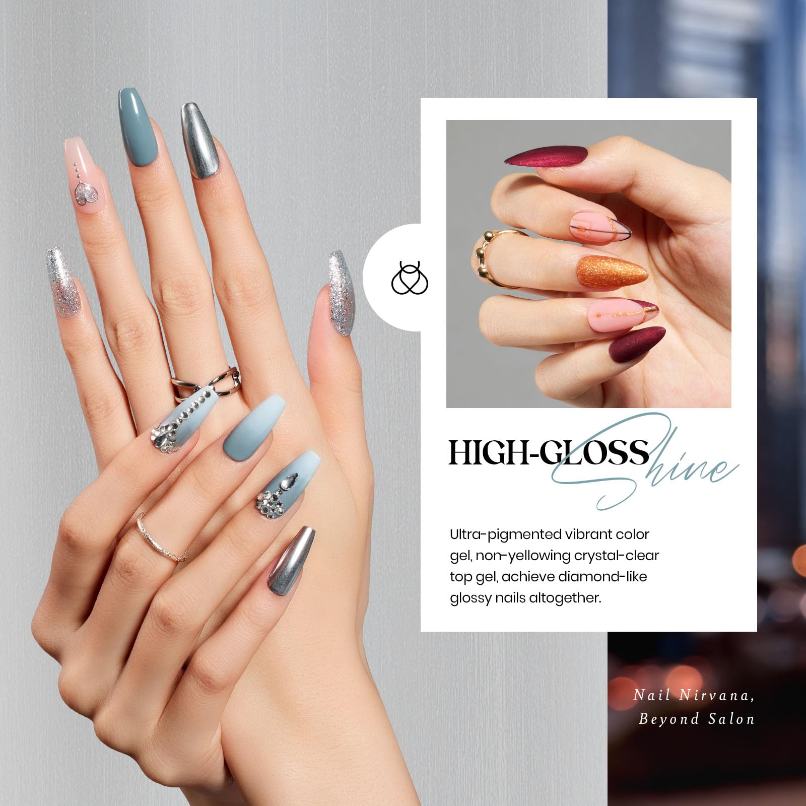 Beetles LED/UV cure compatibility image shows fast curing for efficient nail art.