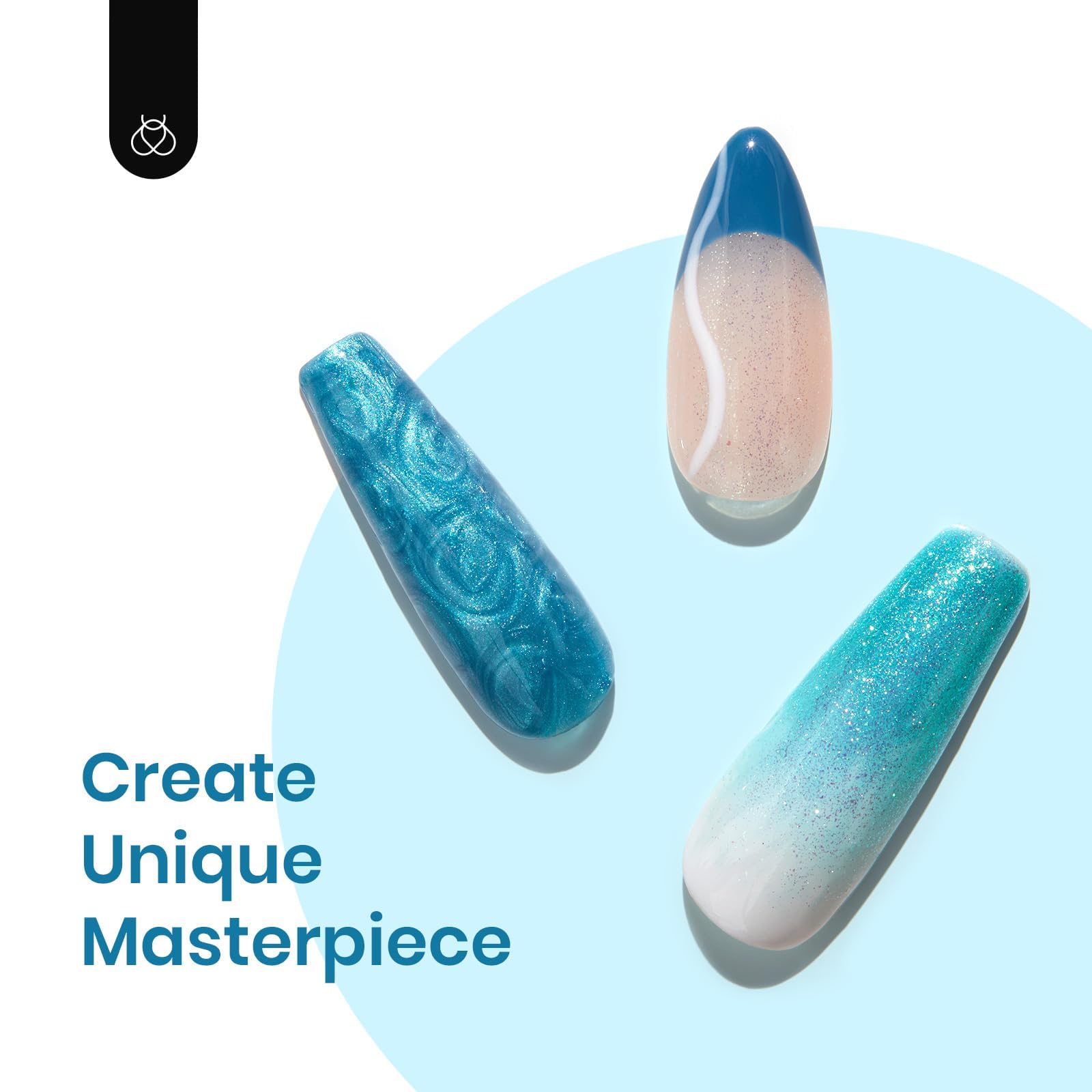 Beetles Light Turquoise gel polish bottle for fresh mermaid tones