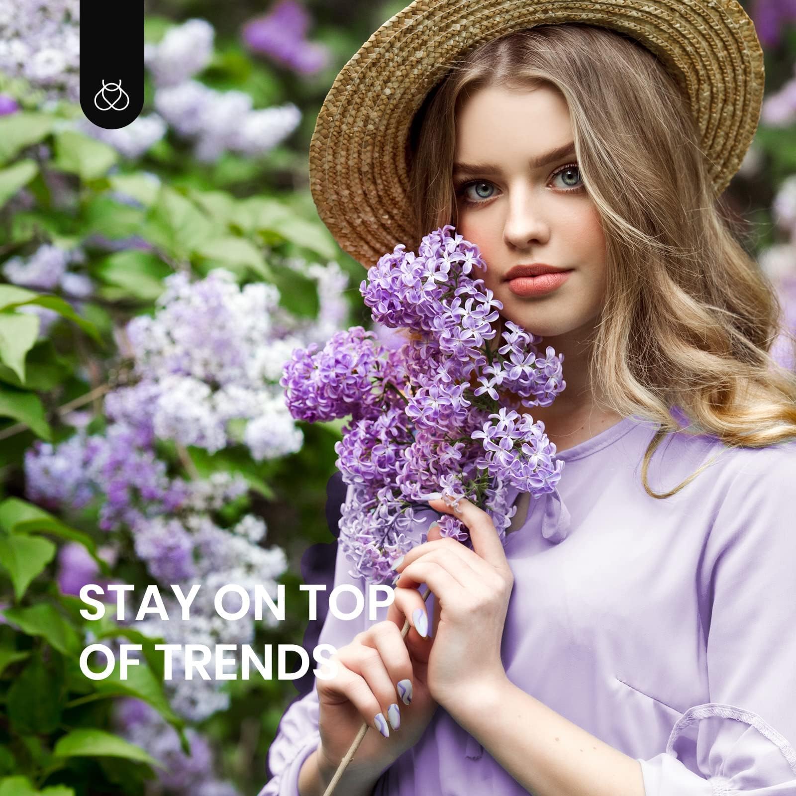 Beetles Lilac Bougainvillea gel polish swatch evokes romantic garden vibes for everyday wear.