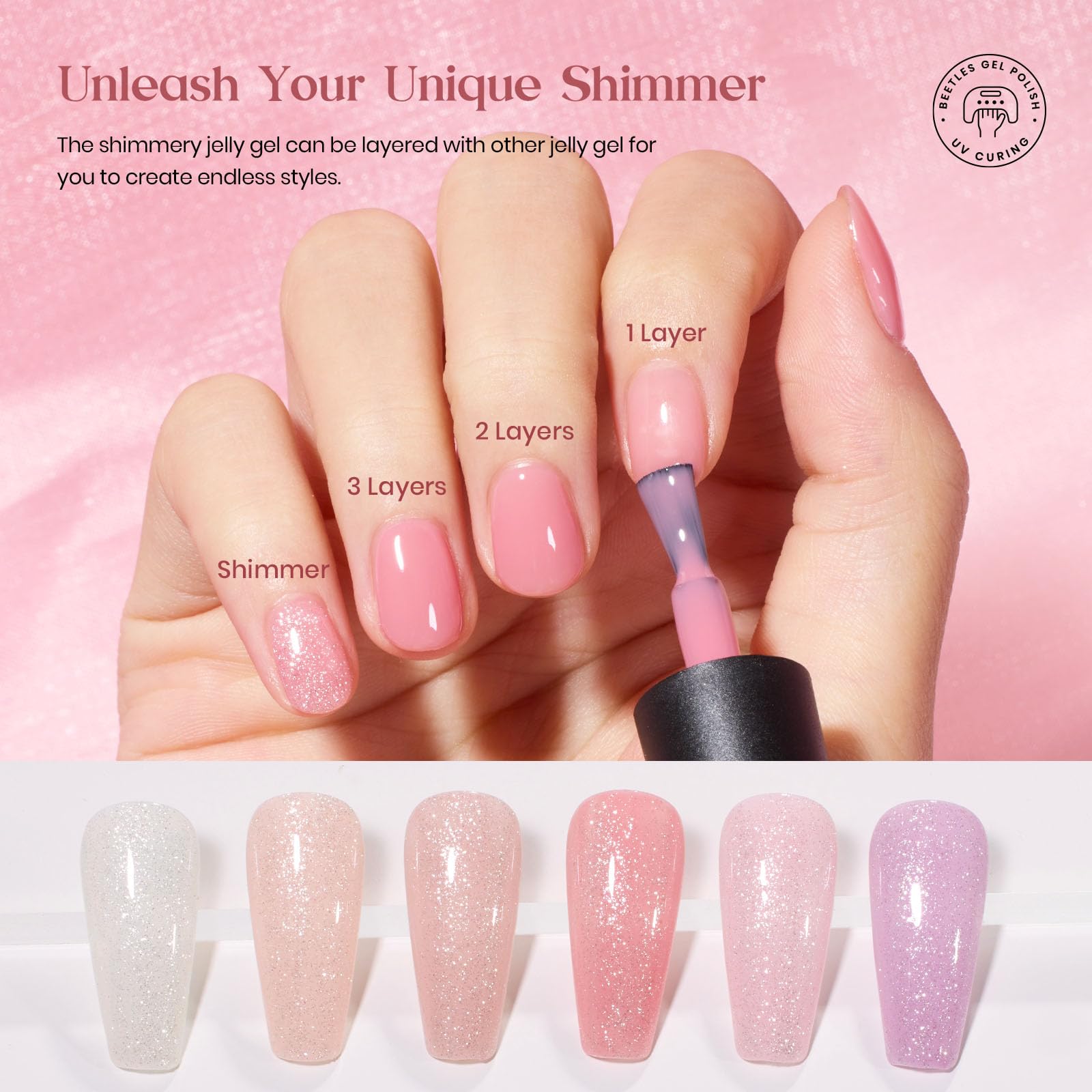 Beetles matte top coat 7-5ml creates chic velvet finish.