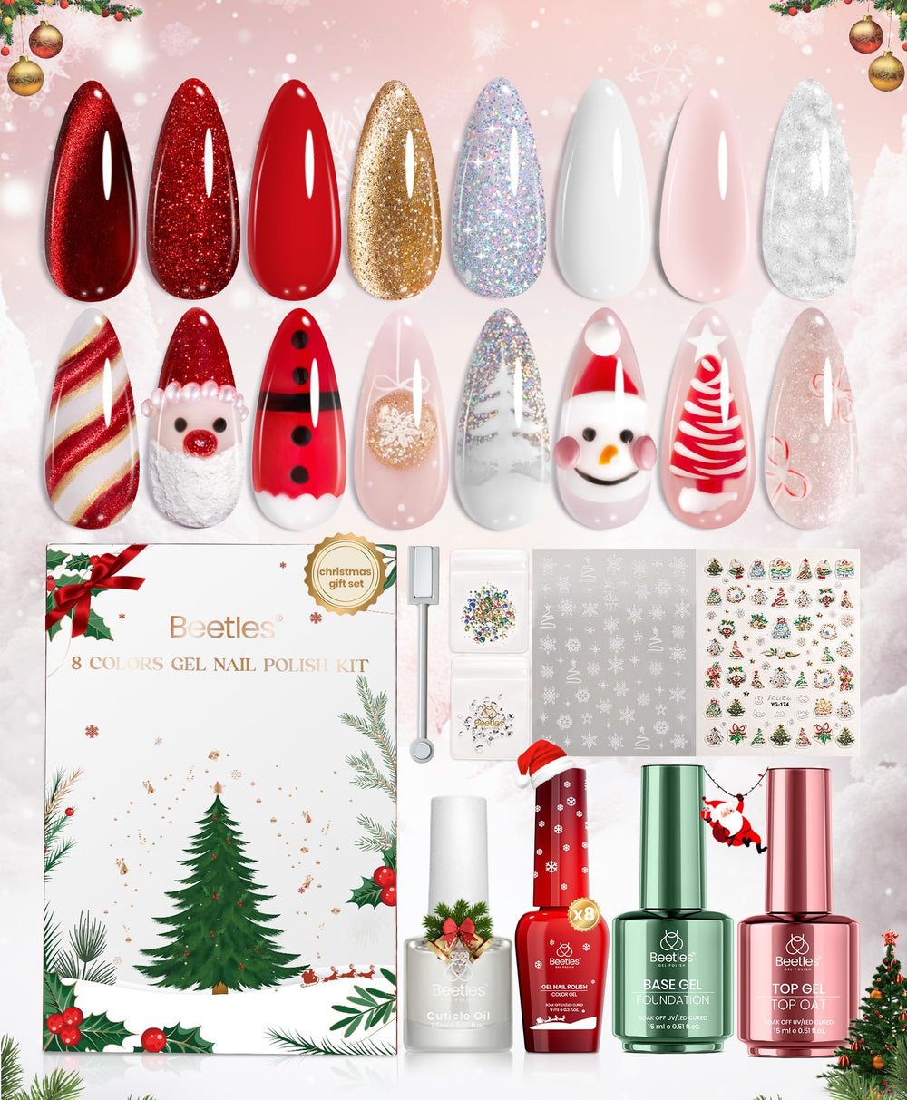 Beetles Merry Glow set box—festive packaging perfect for gifting