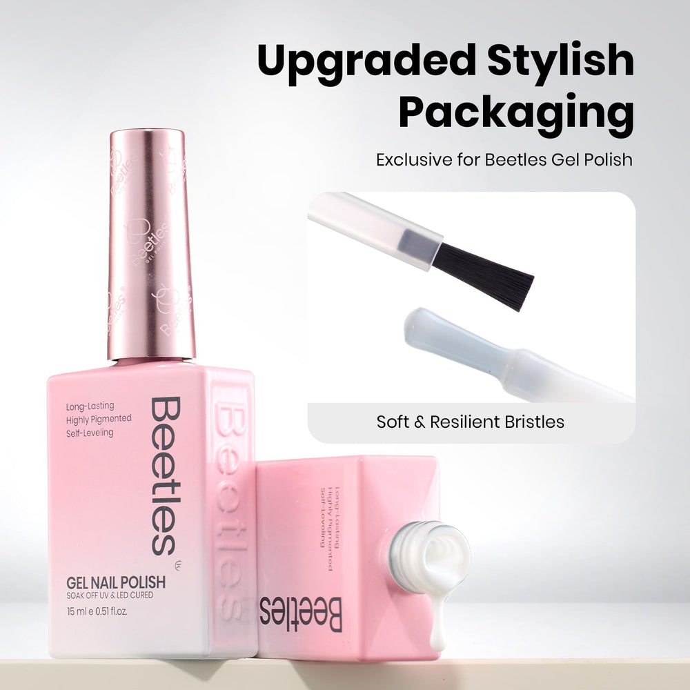 Beetles Milky White Gel Nail Polish gift-ready packaging ideal for beauty lovers.
