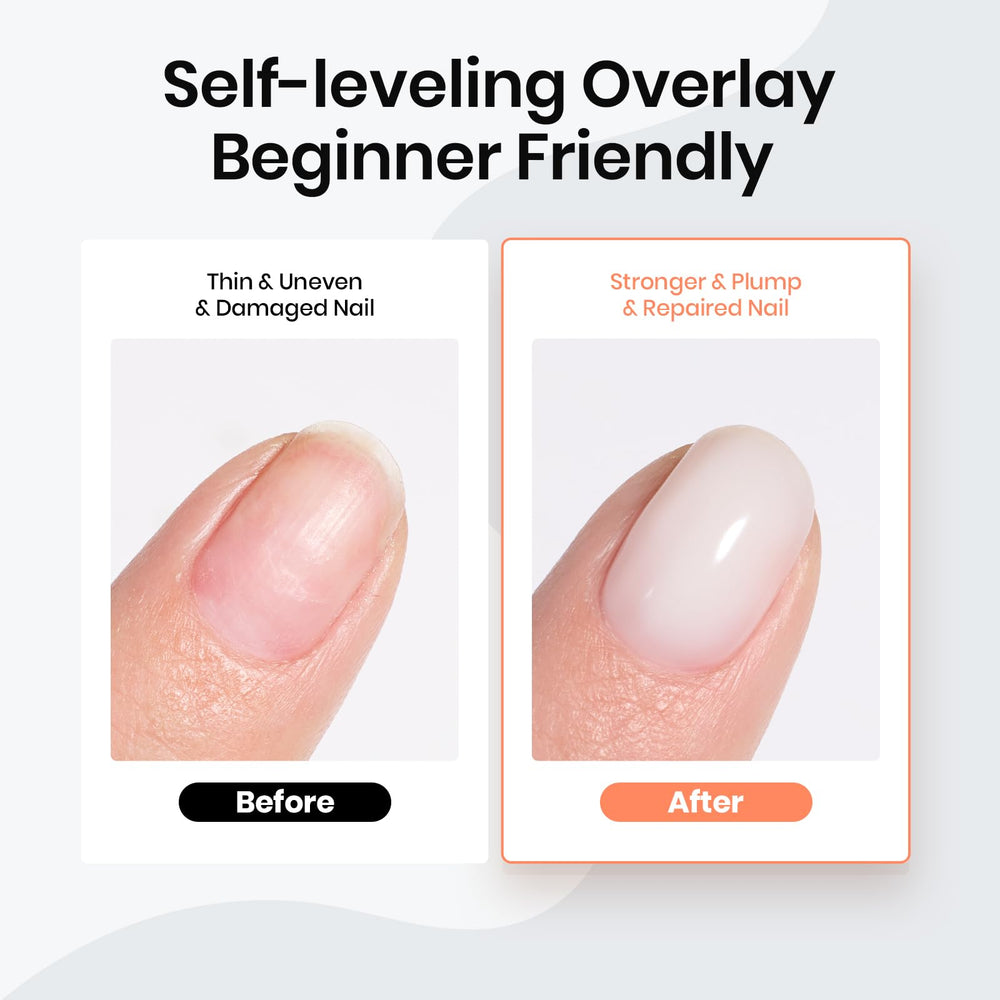 Beetles Milky White Rubber Base Gel Polish swatch displays universal milky shade