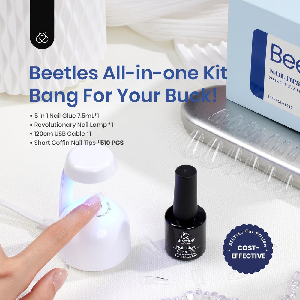 Beetles mini UV LED lamp for quick on-the-go curing.