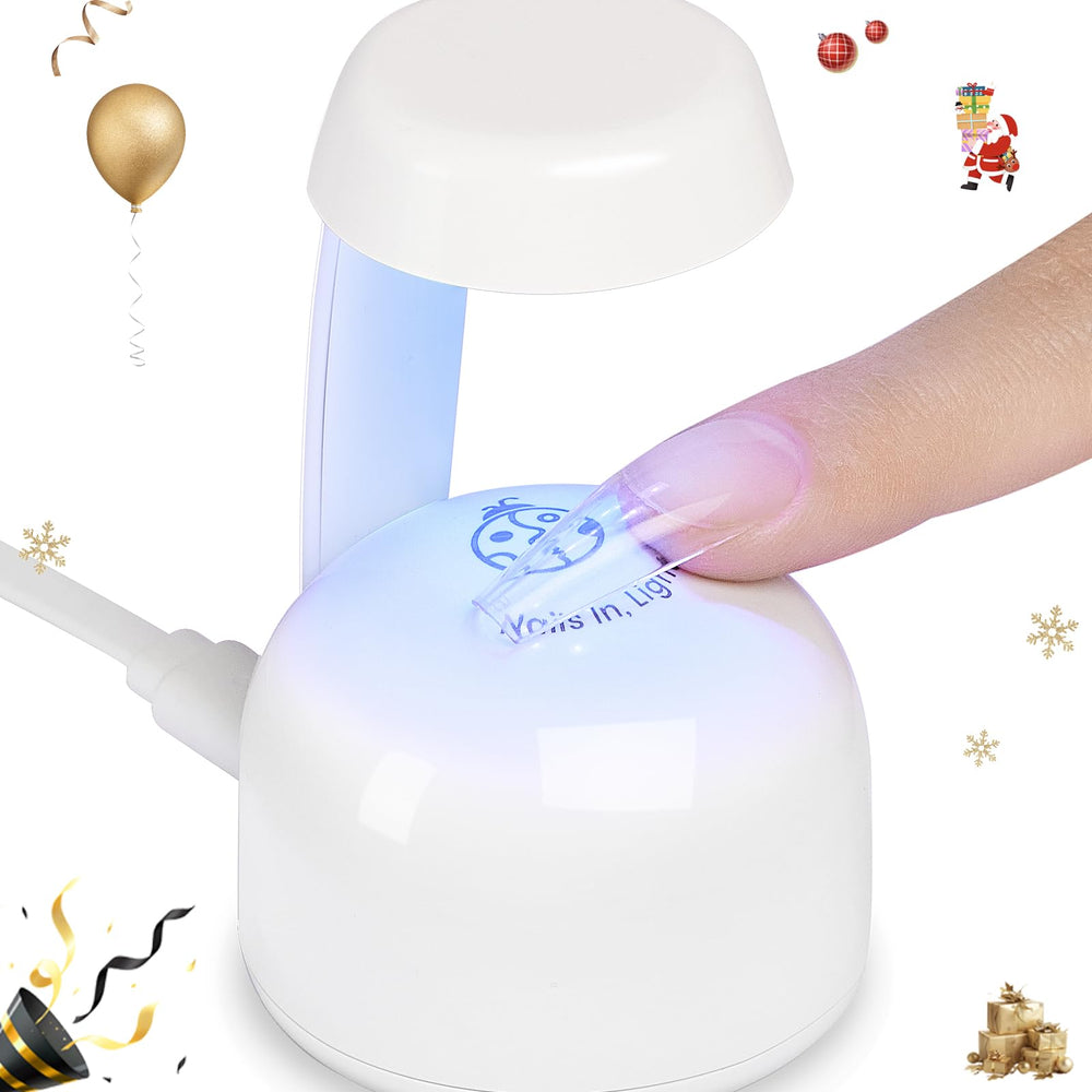 Beetles Mini UV Light compatible with DIY nail polish for home manicures