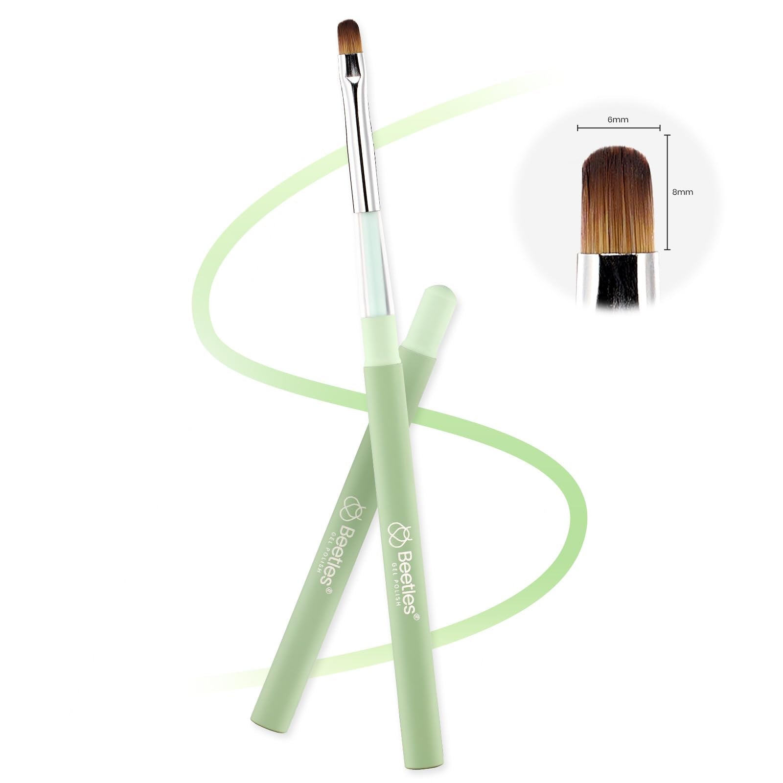 Beetles Nail Art Brush recommended with professional cleaner for best maintenance.