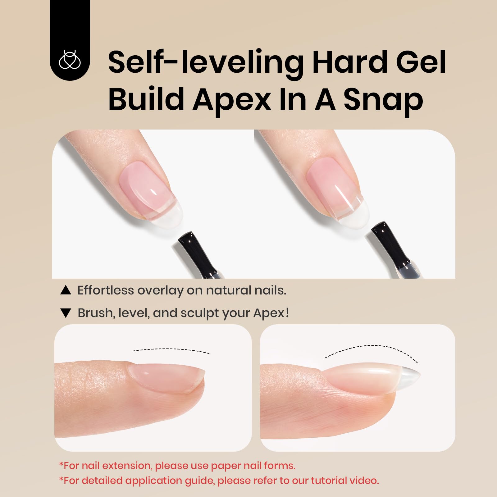 Beetles included nail-art brush complements blooming and builder gels.