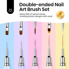 Beetles Nail Art Brushes flat brush for clean edge application and smooth gel