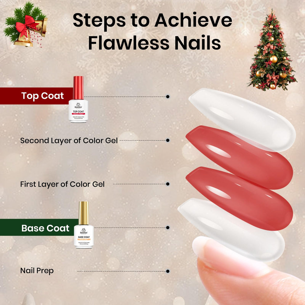 Beetles Nail Art Design Idea with base and top coats for creative styling.