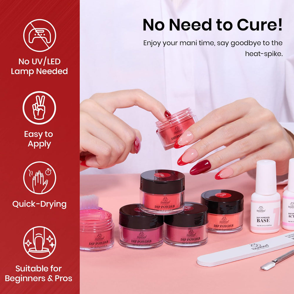 Beetles glitter red collection delivers standout nail art possibilities.