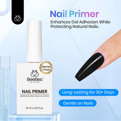 Beetles Nail Dehydrator brush closeup enabling close contact with nail surface