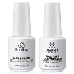 Beetles Nail Dehydrator & Primer bottle shows 20ml capacity for longer salon prep sessions.