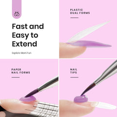 Beetles Nail Extension Gel Set for beginners demonstrates simple steps toward salon-like results at home.