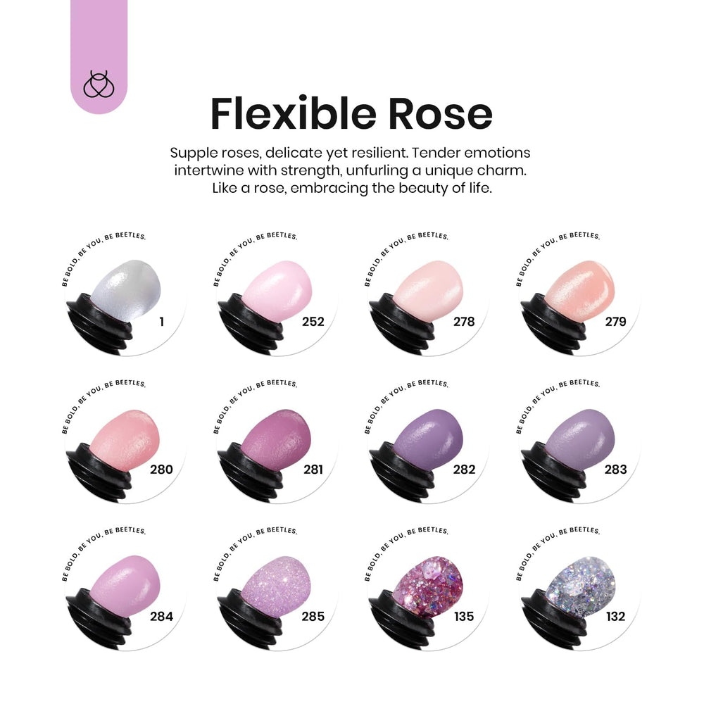 Beetles Nail Extension Gel Set closeup poly-gel highlights smooth consistency for easy extensions.