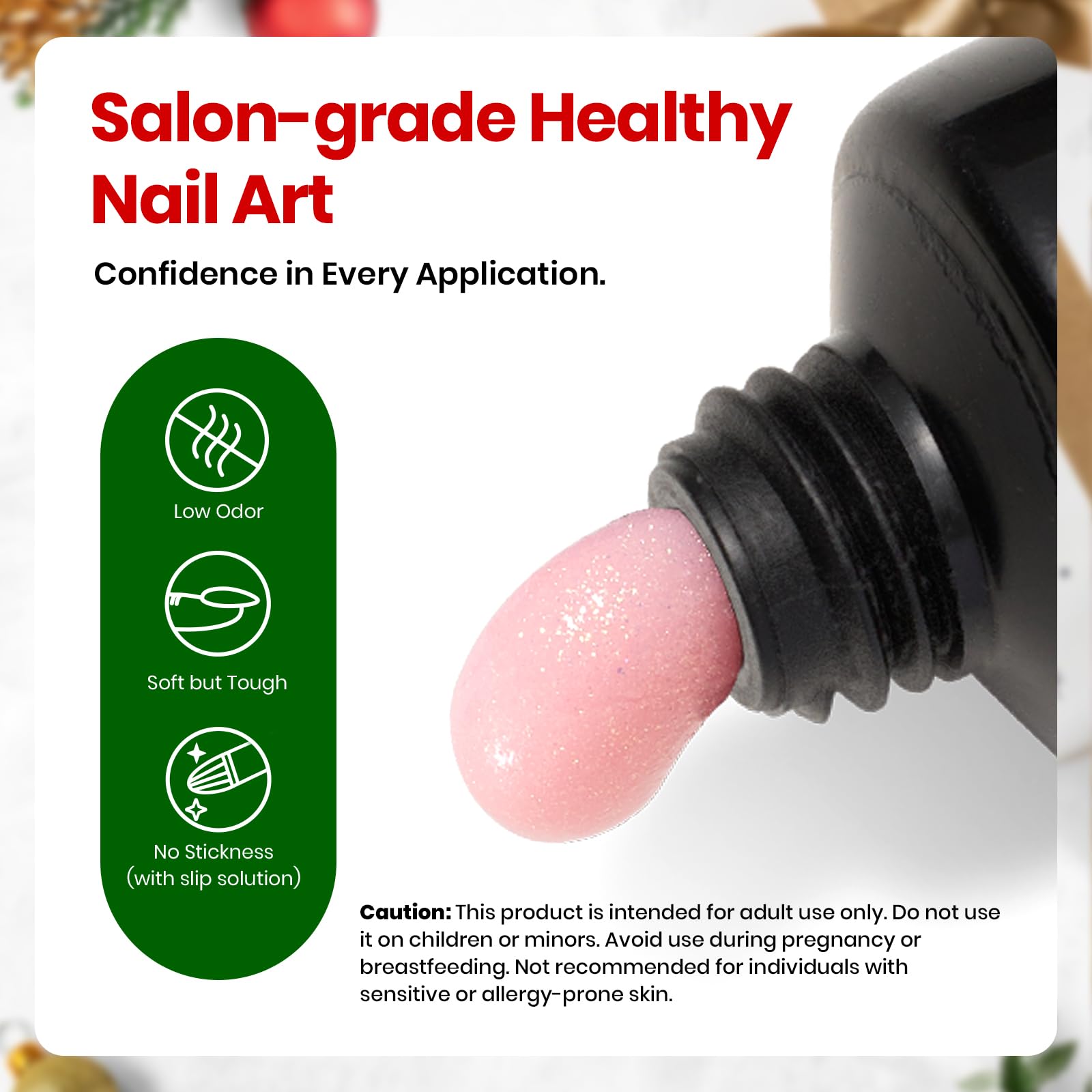 Beetles nail file included for shaping and finishing a polished look.