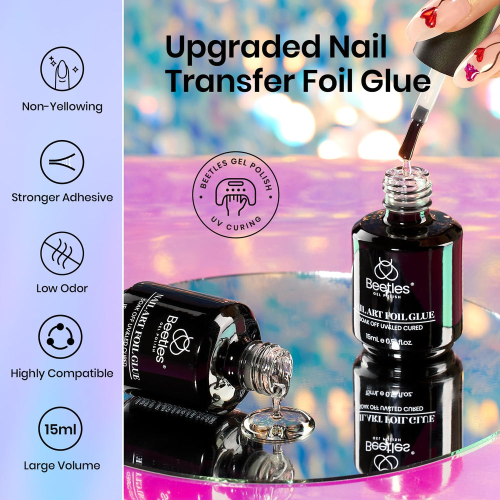 Beetles Nail Foil Art Kit LED lamp needed for at-home nail art.