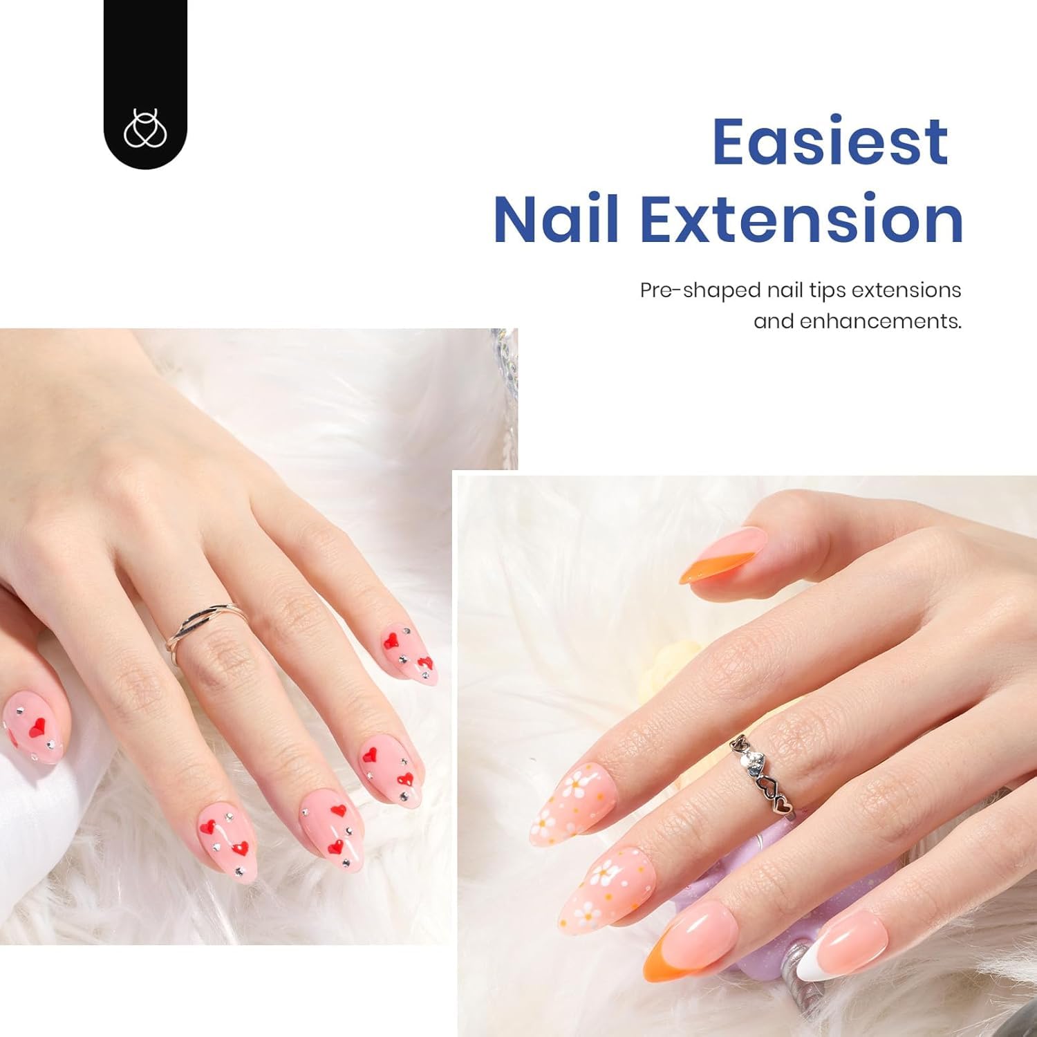 Beetles nail glue gel 7.5ml for secure tips and base coverage.