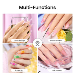 Beetles nail glue remover bottle shown for easy removal of nail tips