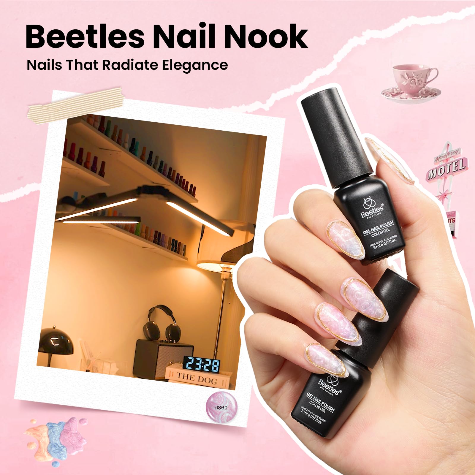 Beetles Nail Nook glitter coat adds festive sparkle.