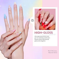 Beetles color palette swatch featuring pastel to neon shades for versatile looks.
