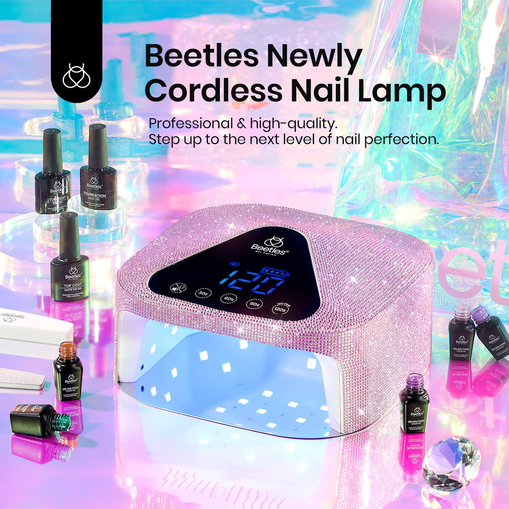 Beetles gel-curing lamp works with many gel brands for versatile nails.