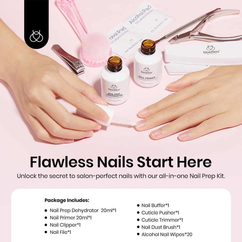 Beetles nail prep kit primer 20ml supports long-lasting color adhesion