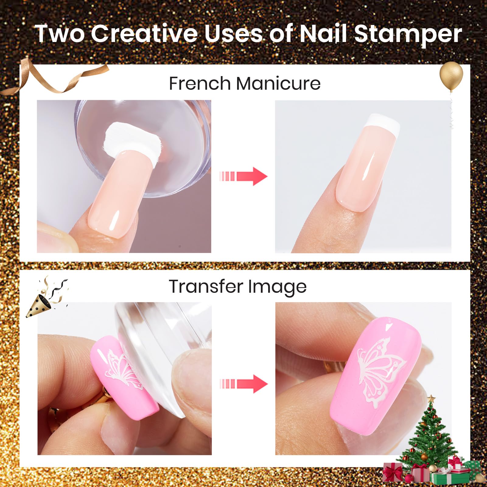 Beetles Nail Stamp Gel liquid latex tape aids clean edges during stamping.