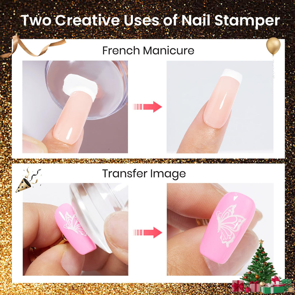 Beetles Nail Stamp Gel liquid latex tape aids clean edges during stamping.