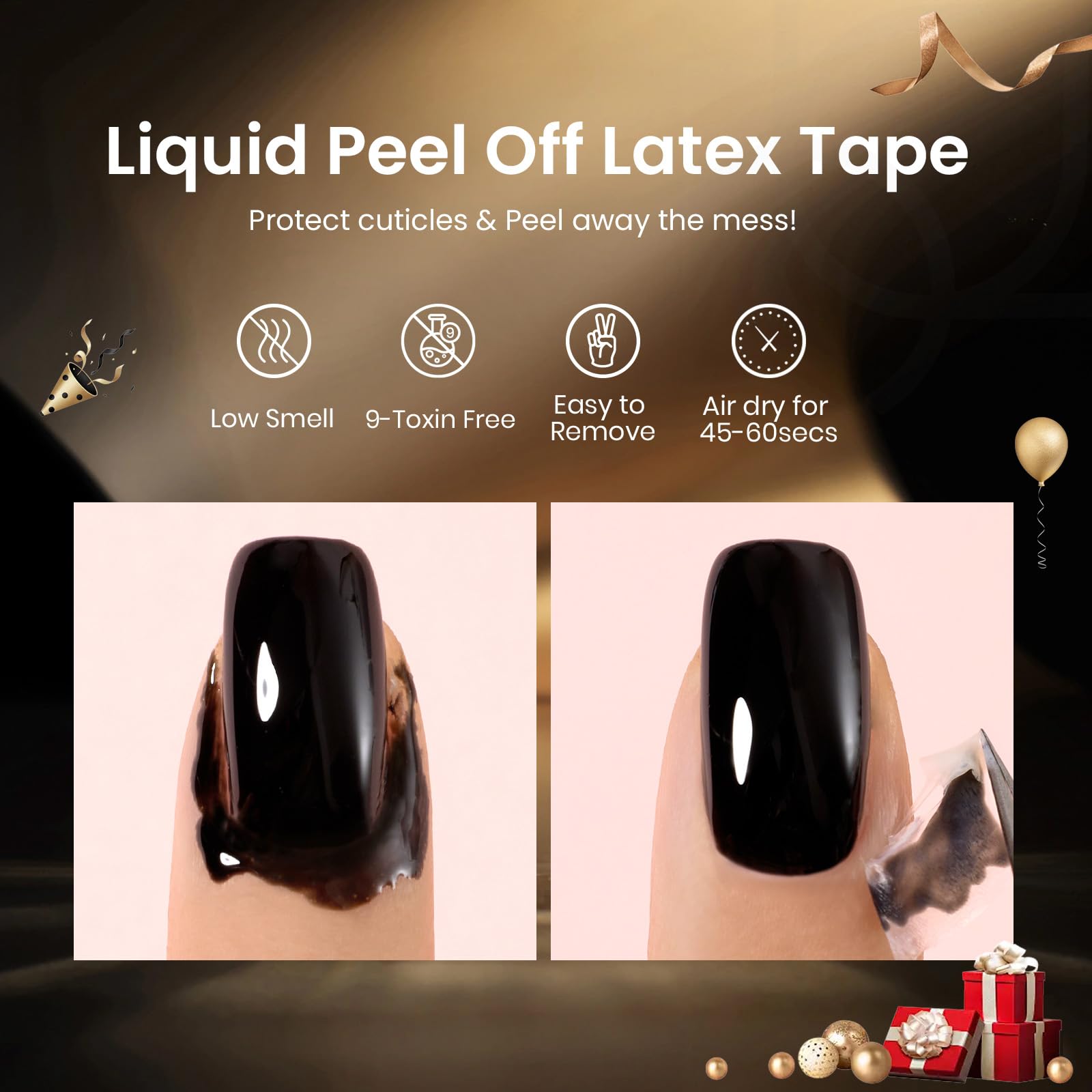 Beetles Nail Stamp Gel transparent bottle lets you see gel level and placement clearly.