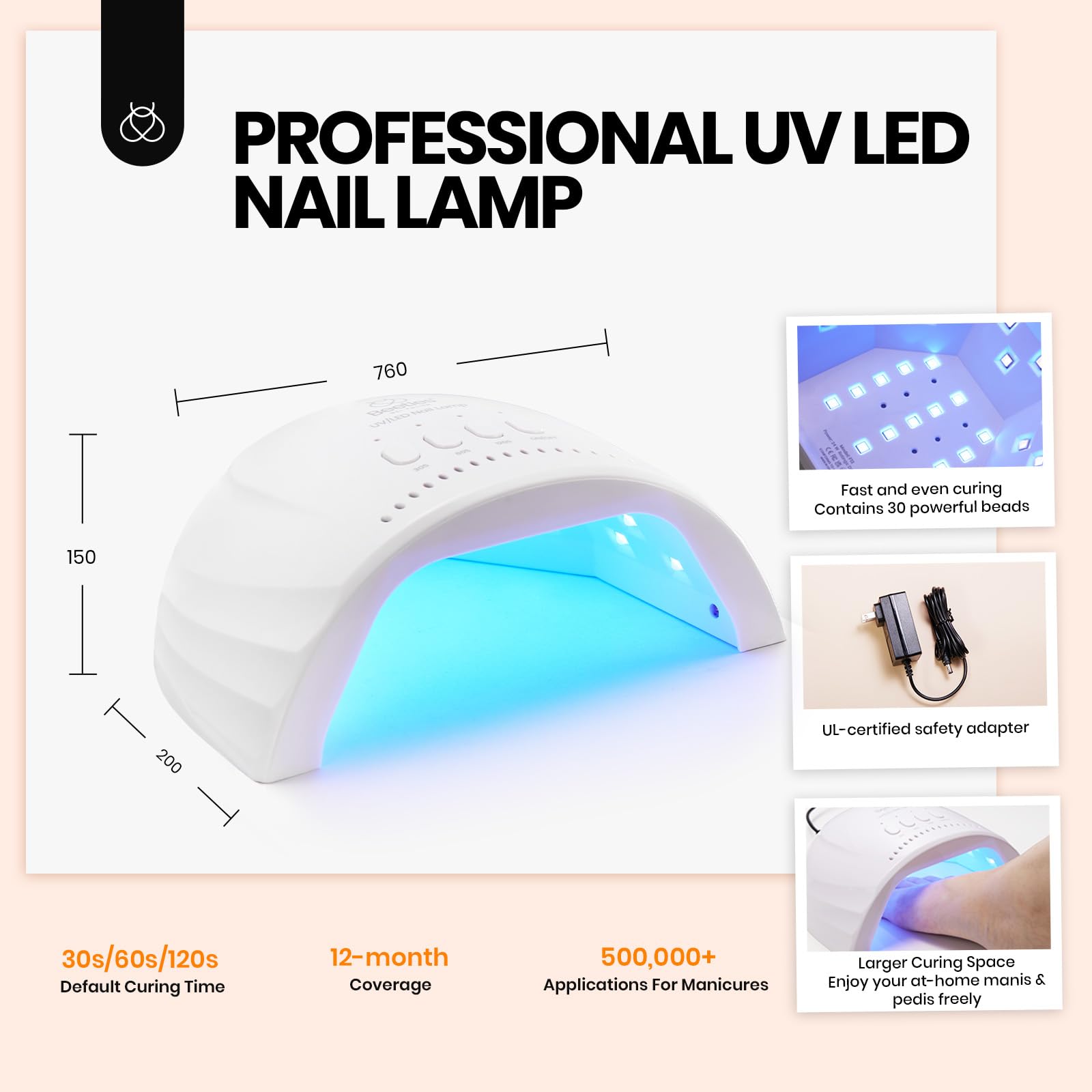 Beetles nail stickers and rhinestones support creative nail design.