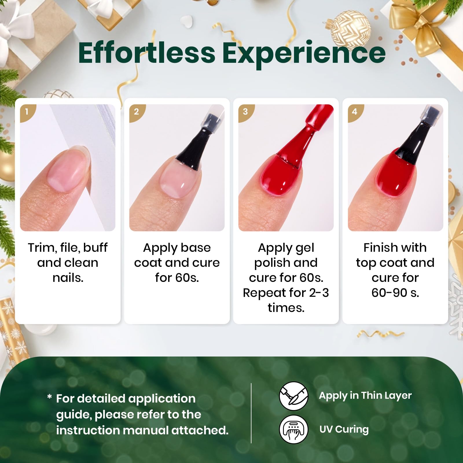 Beetles Nail Strengthener Gel—reinforces nails with added shine for lasting manicures.