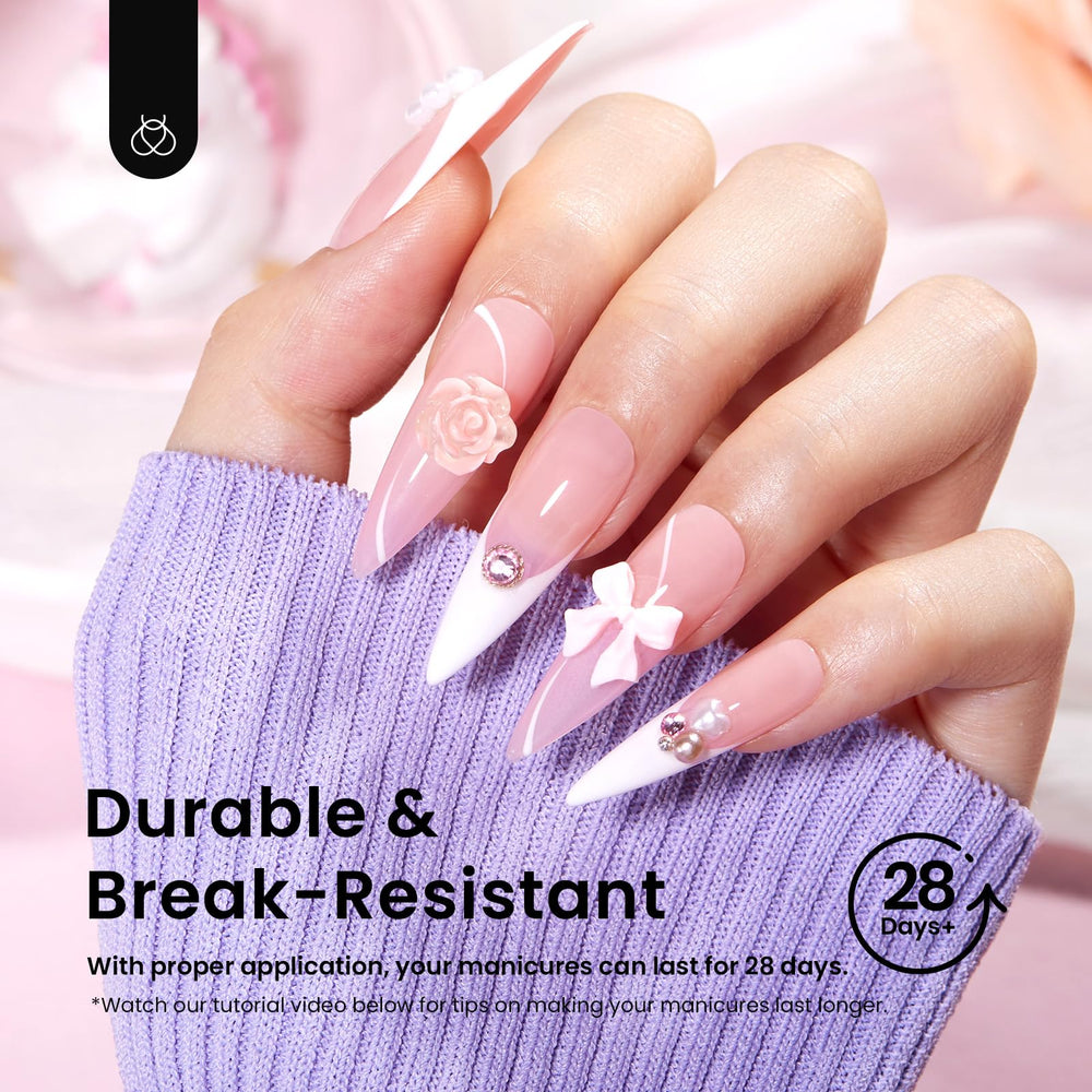 Beetles gel tips arranged for DIY and salon use anywhere.