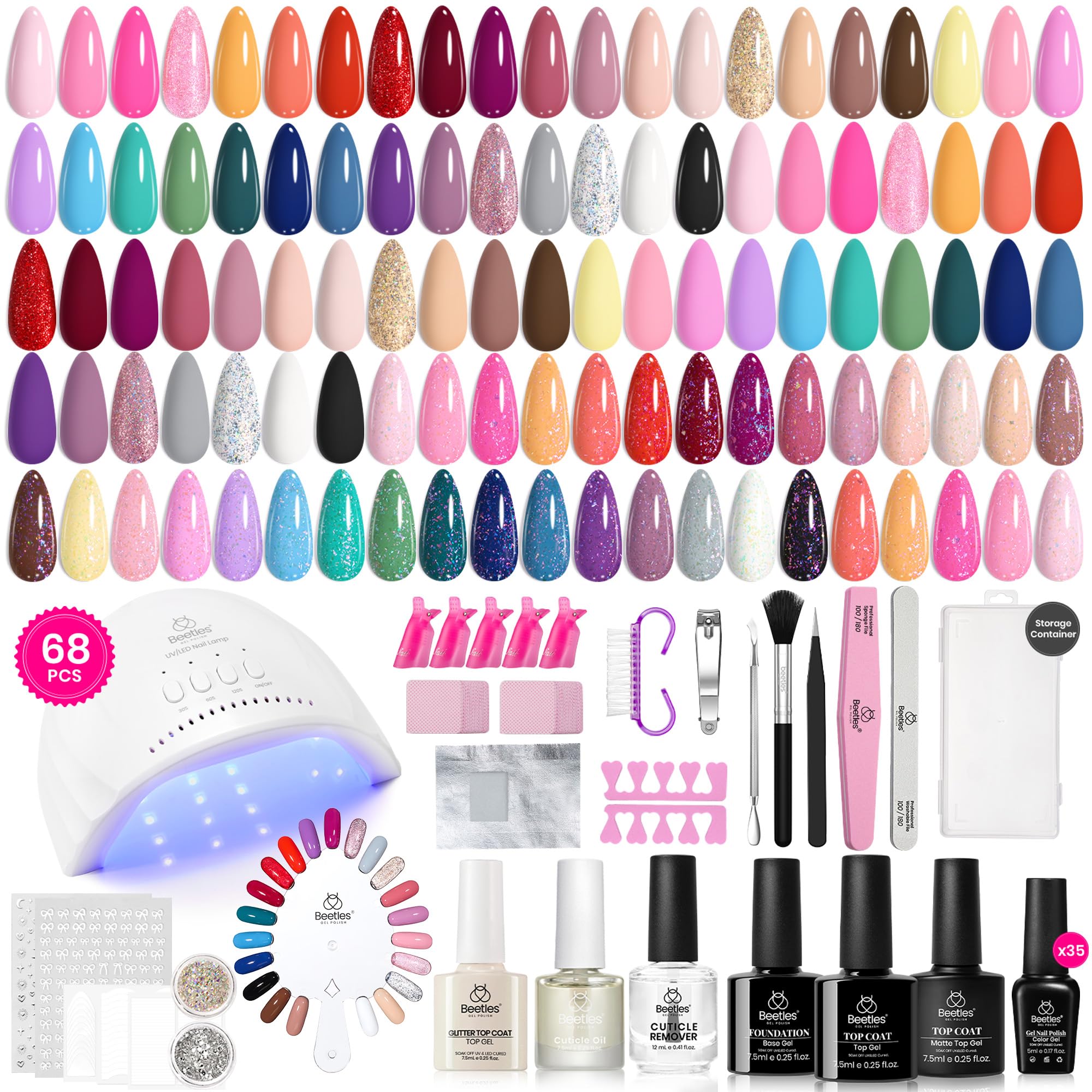 Beetles nail tools set supports at-home manicure with professional precision.
