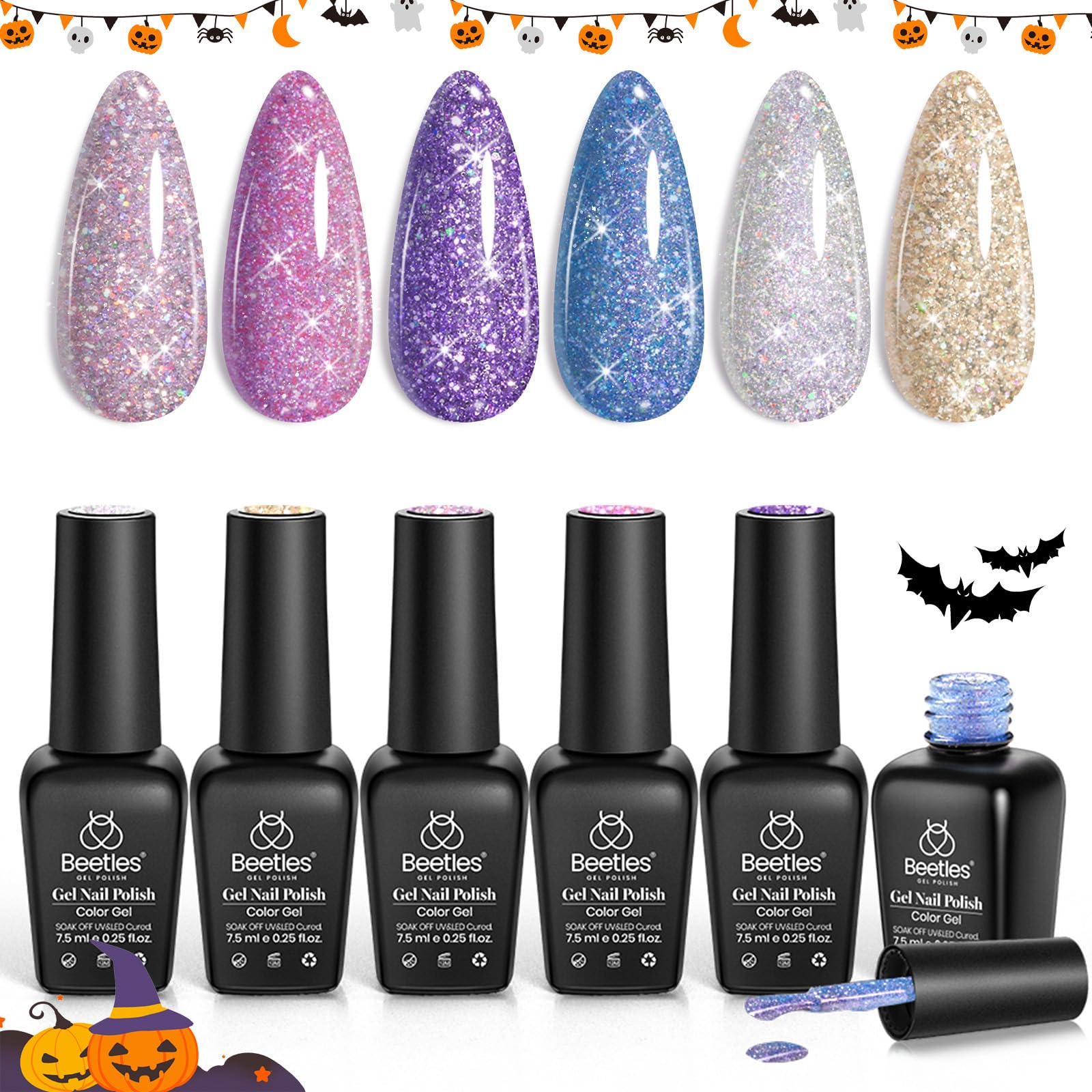 Beetles nails after wear show long-lasting glossy finish up to 28 days.