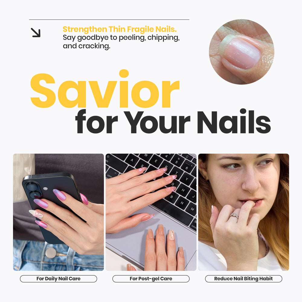 Beetles nails air-dry in minutes without UV lamp using base/top coat.