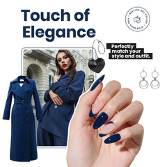 Beetles Navy Blue nail polish fast-drying within 1-2 minutes for speedy manicure.