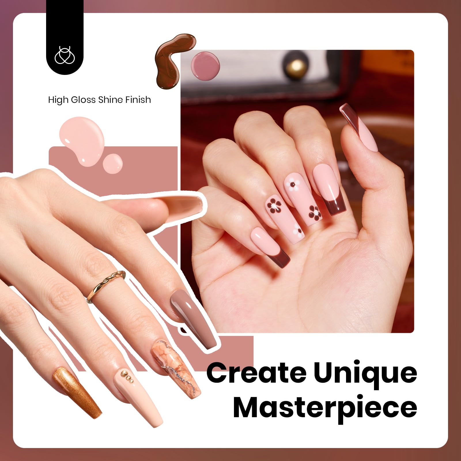 Beetles Neutral Gel Nail Polish Set packaging highlights gift-ready presentation for gifting or sharing.