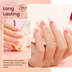 Beetles Nude Brown jelly polish closeup ideal for chic everyday nails.
