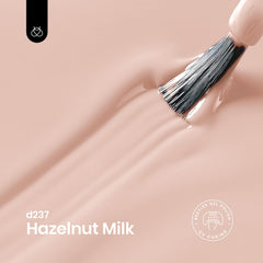 Beetles Nude Gel Polish Hazelnut Milk swatch shows creamy nude tone
