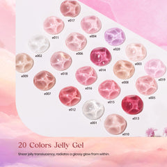 Beetles Nude Pink Gel Colors collection shows buildable jelly shades.