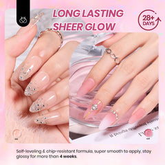 Beetles nude pink gel kit top coats offer glossy and matte finishes for versatile looks