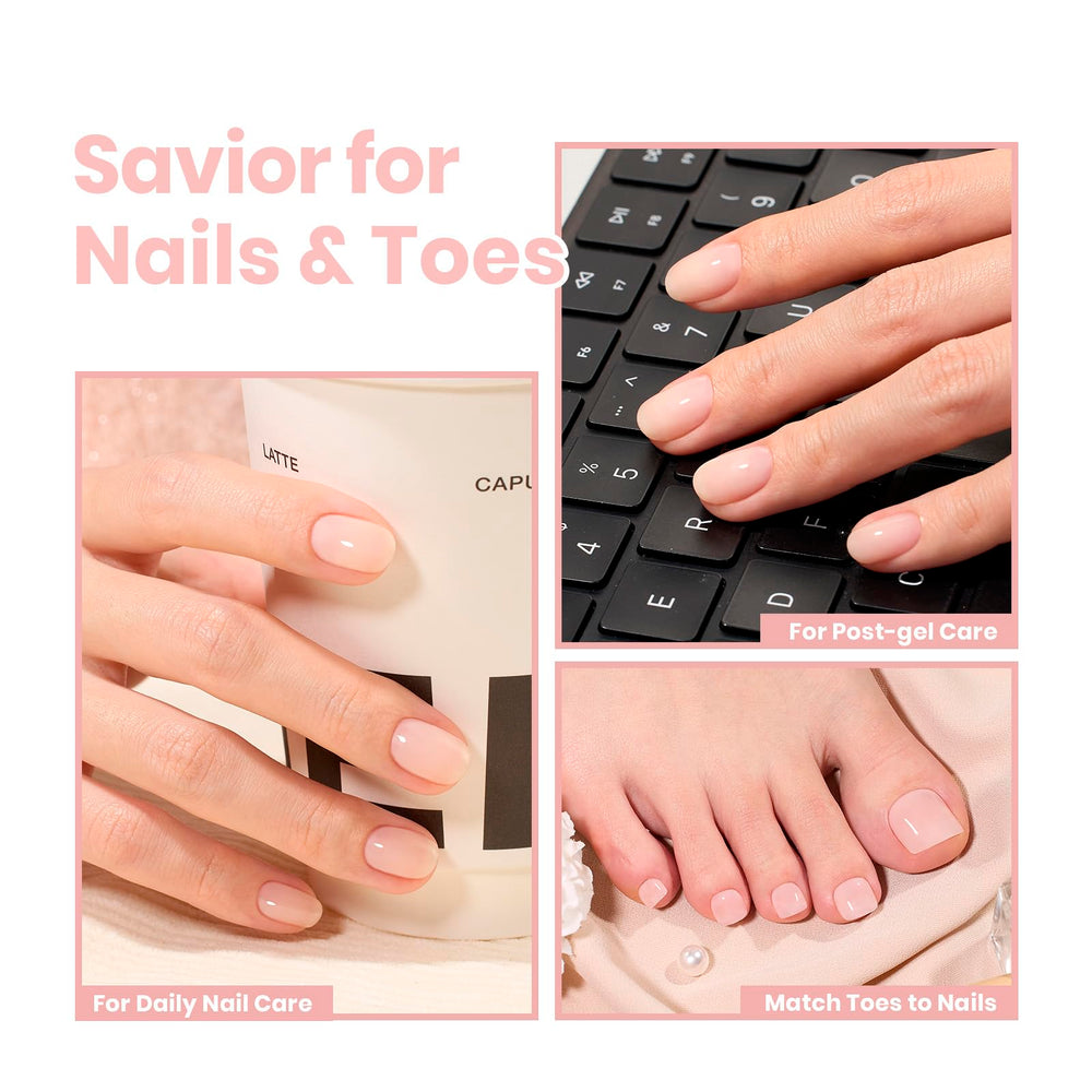 Beetles nude pink polish delivers long-lasting color with high gloss.