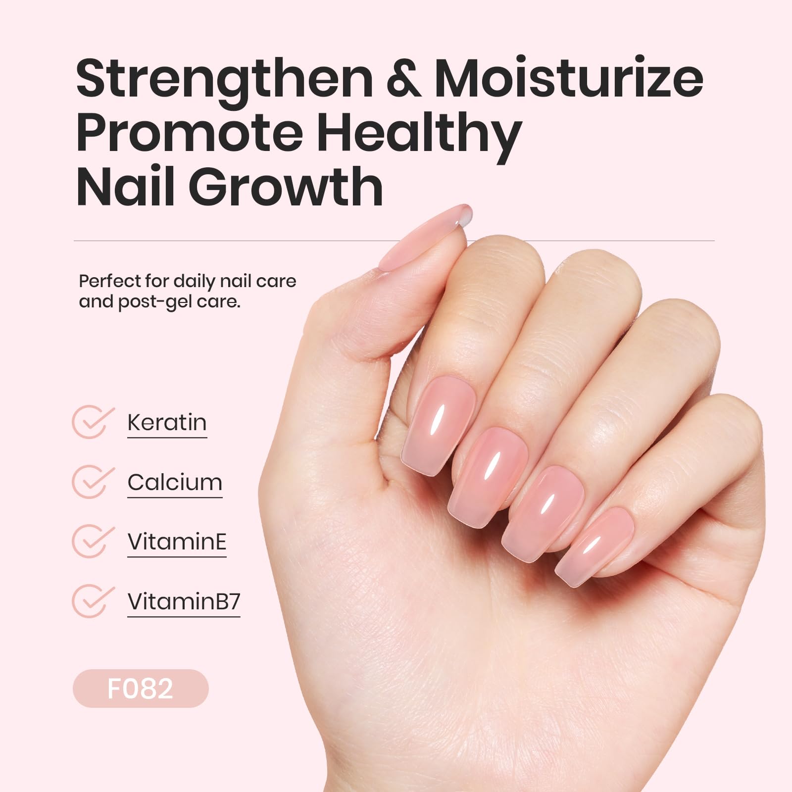 Beetles nude-pink-white shades ideal for French tips and natural overlays.