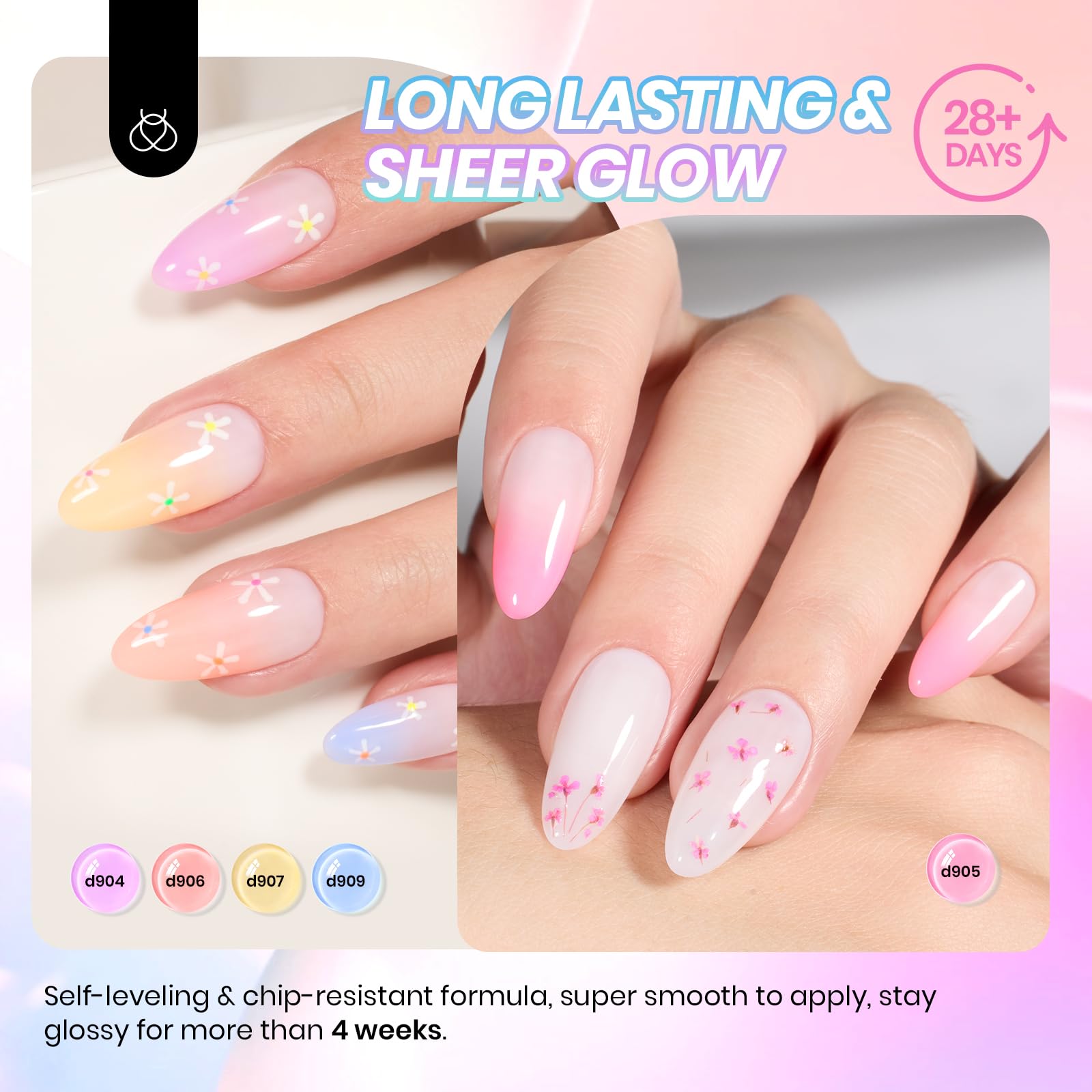 Beetles Pastel Gel Nail Polish layering application demonstrates building color
