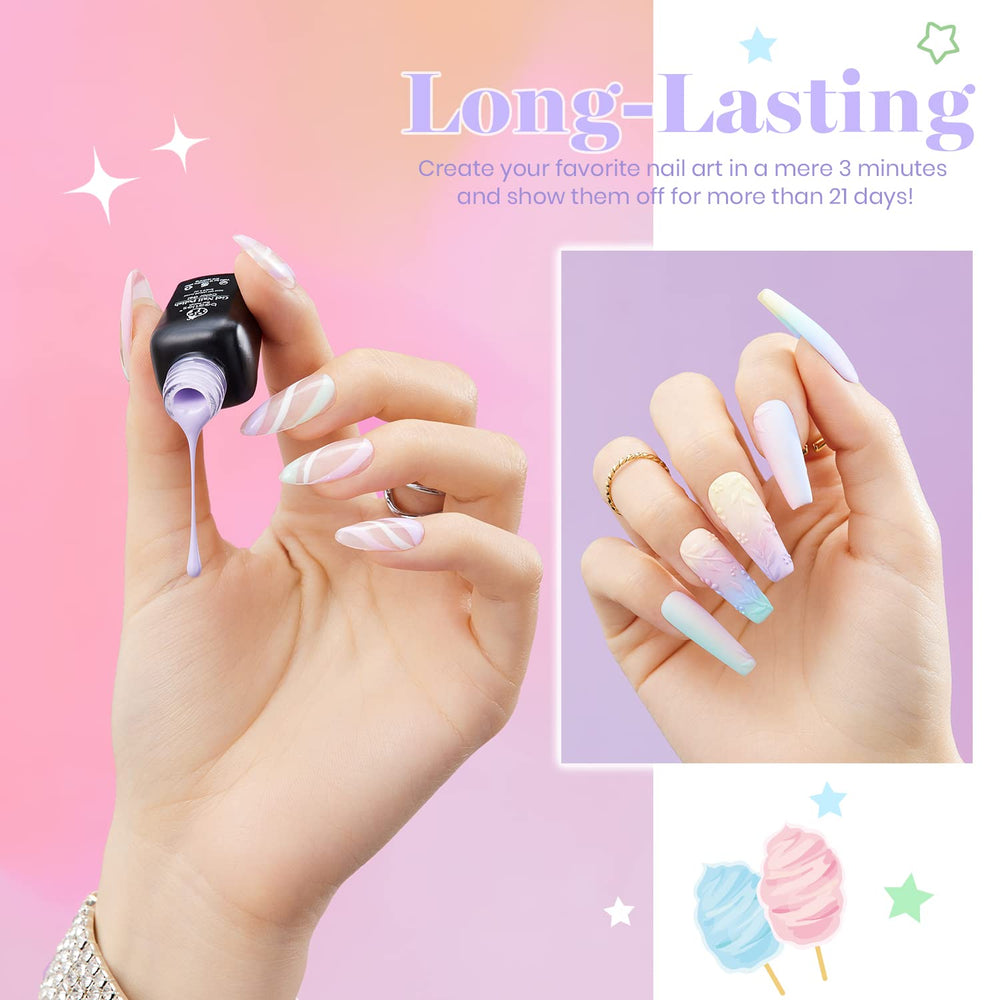 Beetles pastel shade nail-art ideas for seasonal looks.