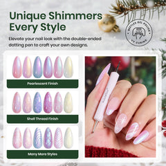 Beetles Pearl Gel Nail Polish Set high-gloss finish for longer wear.