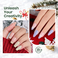 Beetles Pearl Gel Nail Polish Set pearl texture close-up showing smooth blending surface.