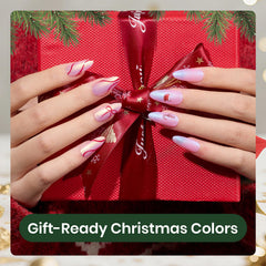 Beetles Pearl Gel Nail Polish Set six colors swirl for creative nail art.