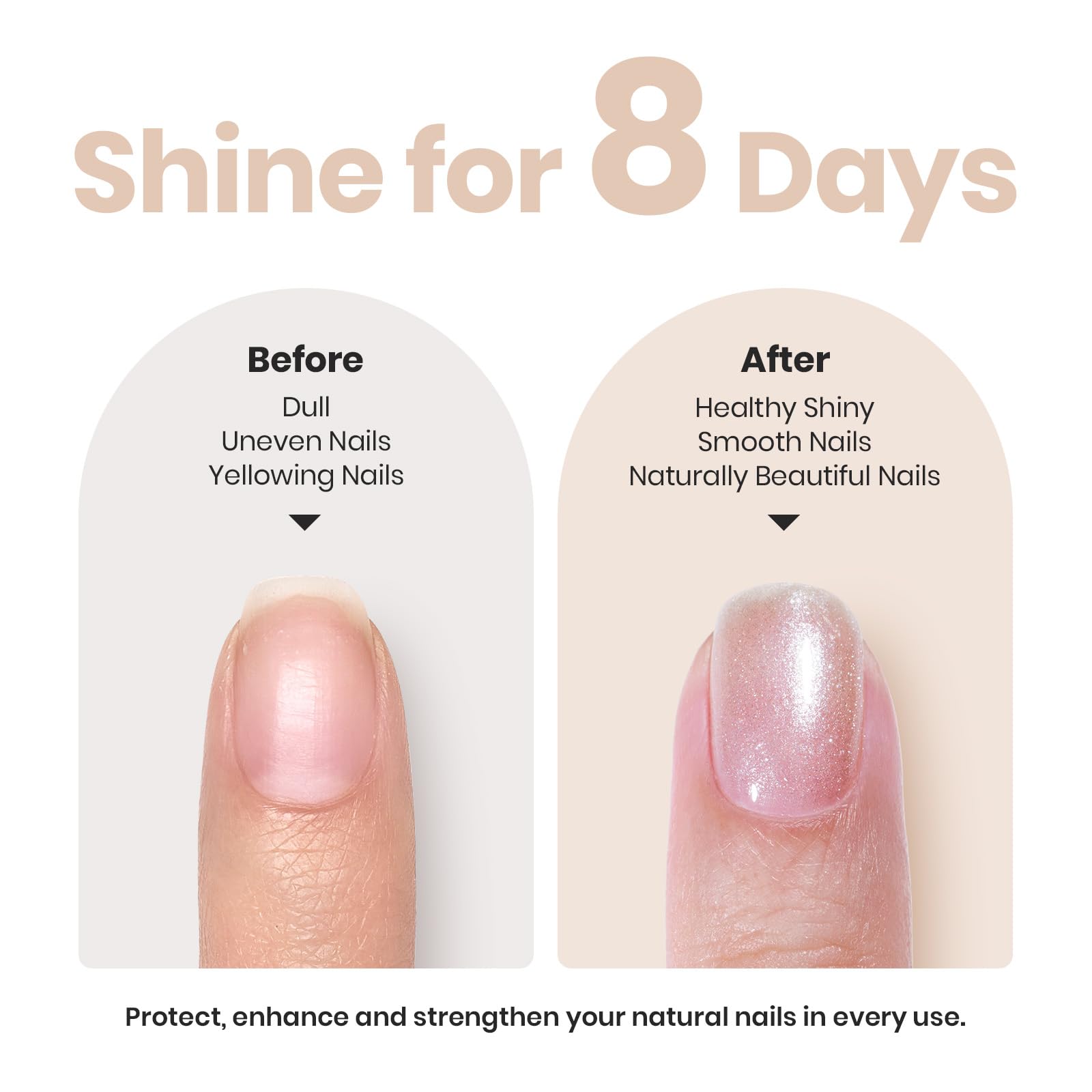 Beetles Pearl Nail Polish nail-care-routine illustrates concealment plus strengthening for thin nails.